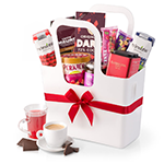 Cesta de Café da Manhã Gourmet em Bolsa de Mão